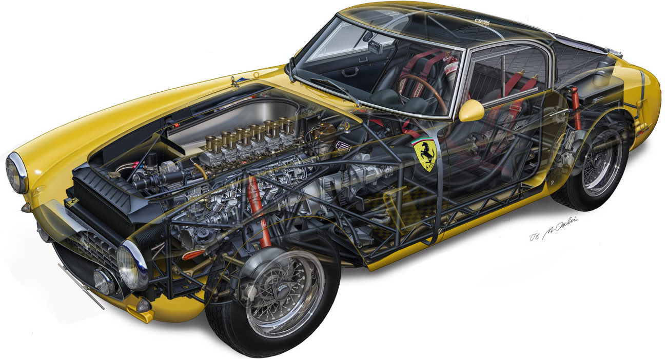 Ferrari 250 GT SWB cutaway