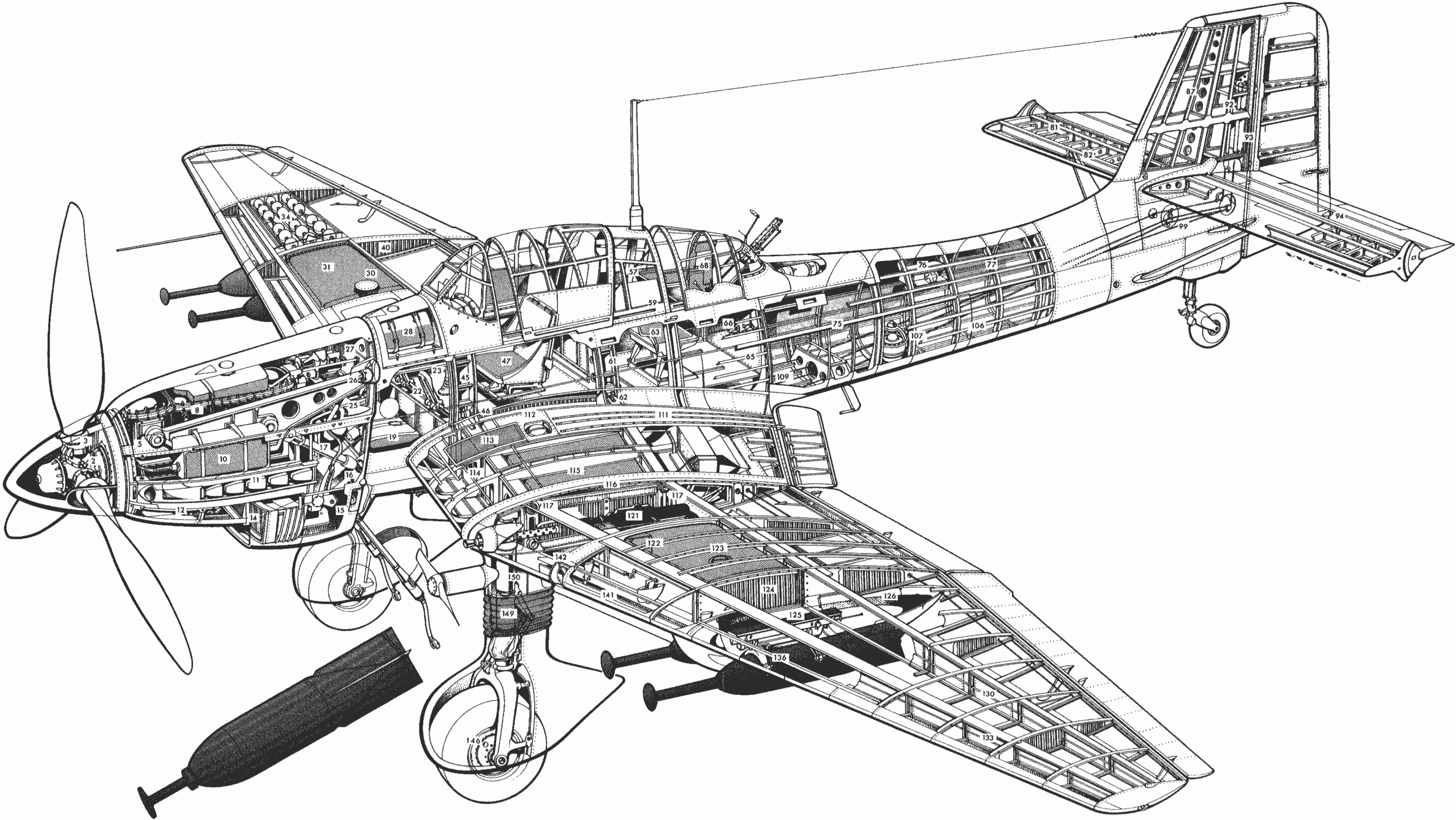 Junkers Ju 87 cutaway