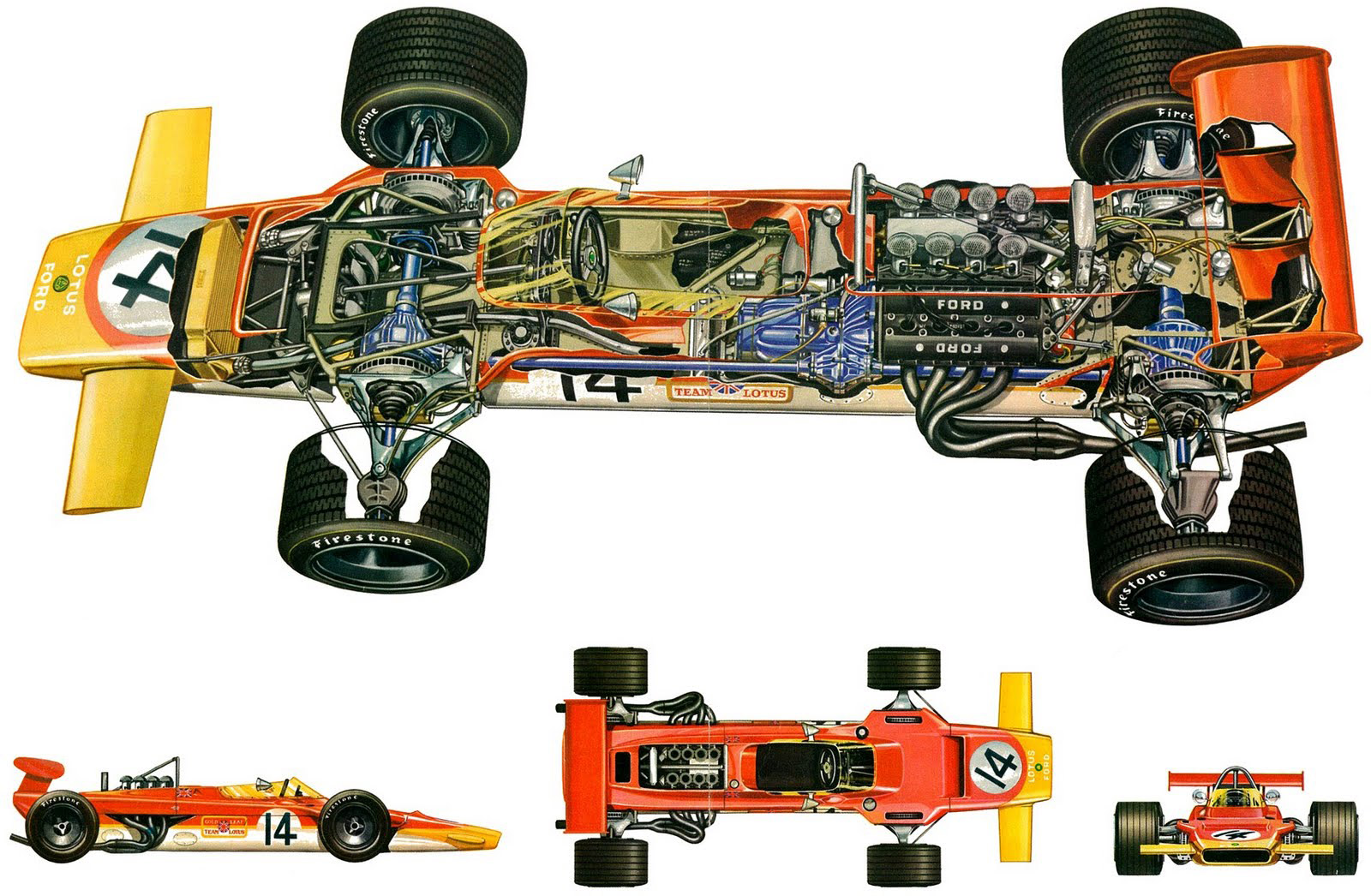 Lotus 63 cutaway