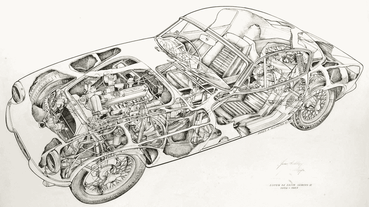 Lotus Elite cutaway