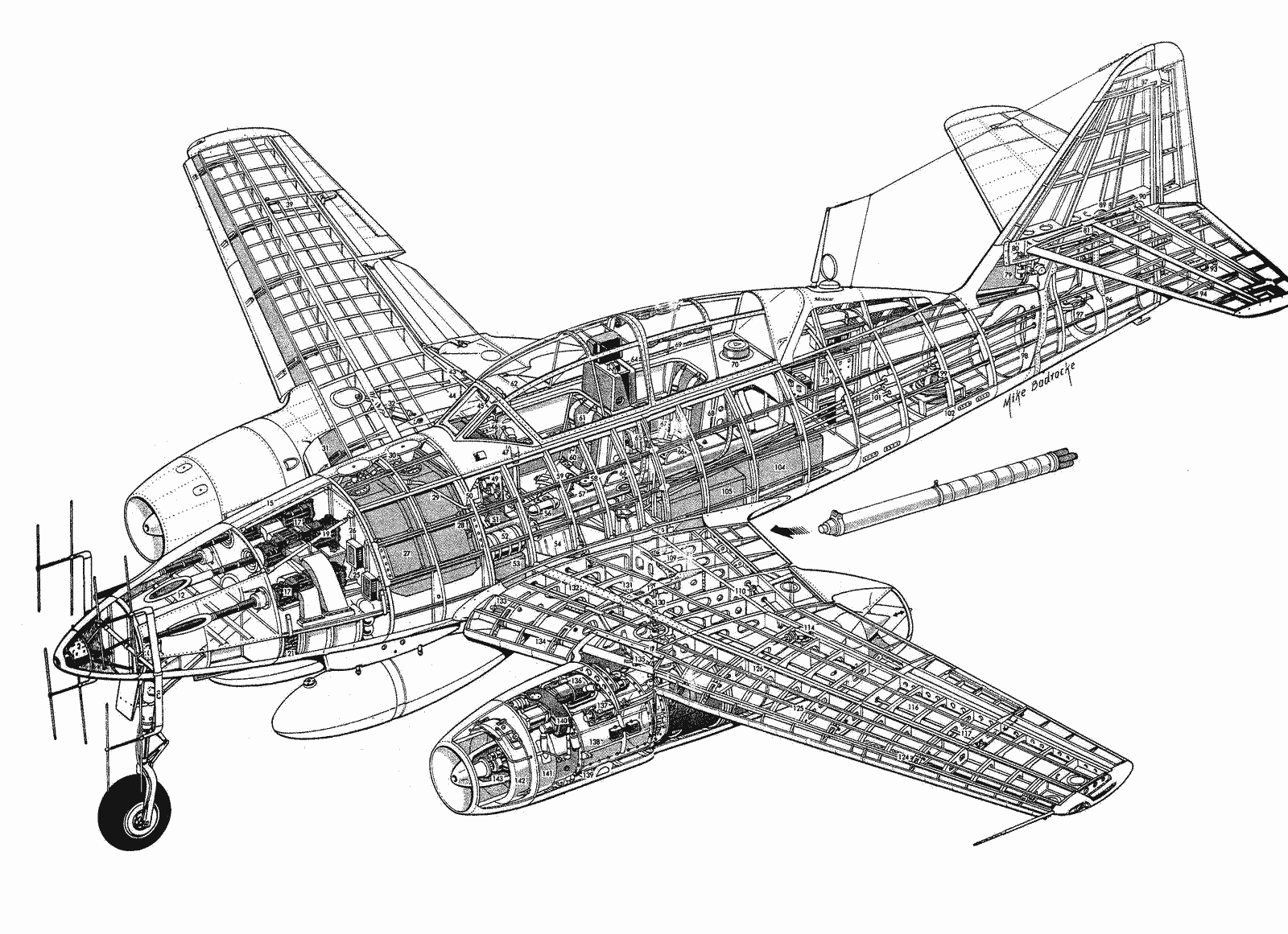 Messerschmitt Me 262 Drawings