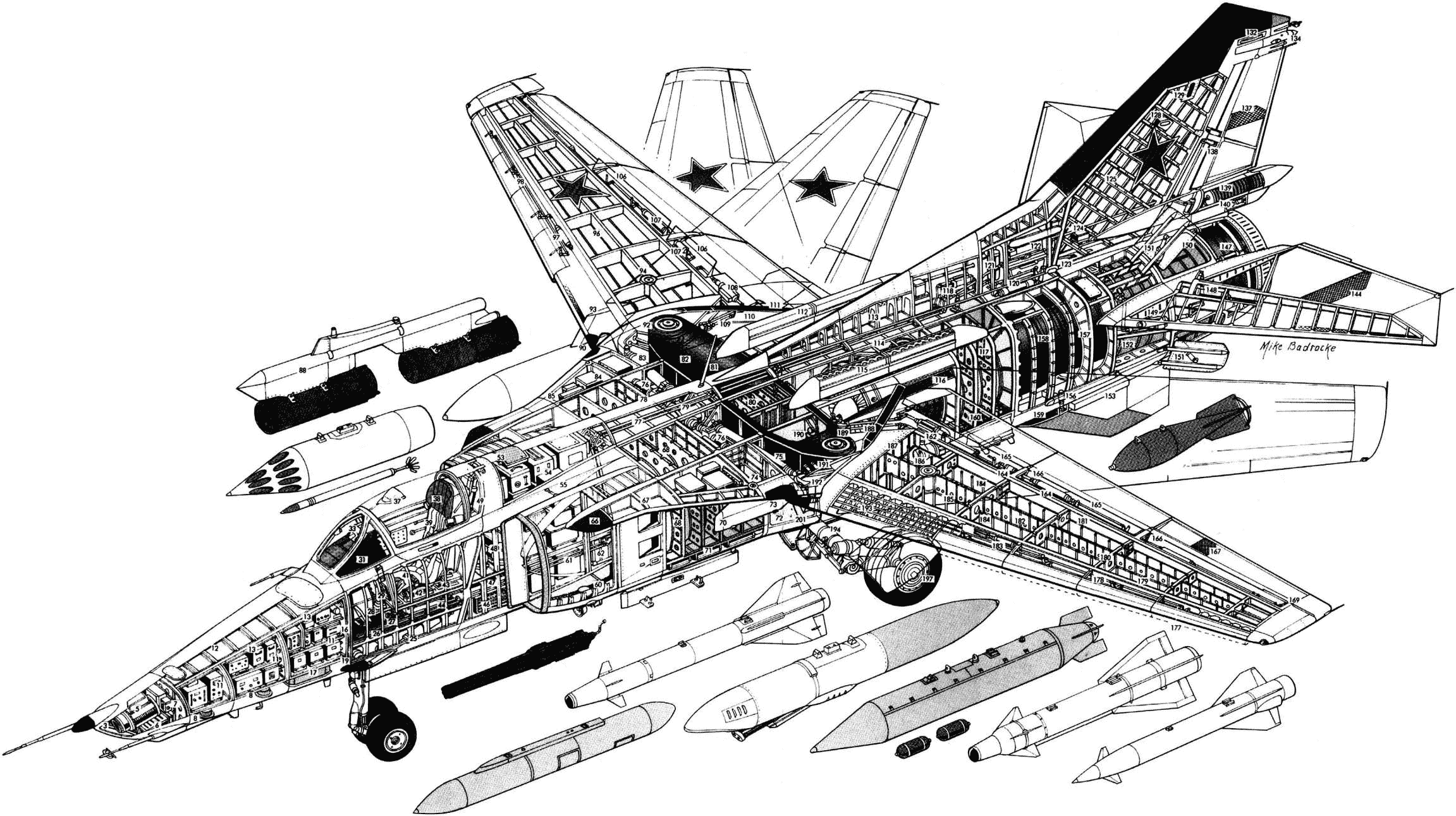 Mikoyan MiG-27 cutaway