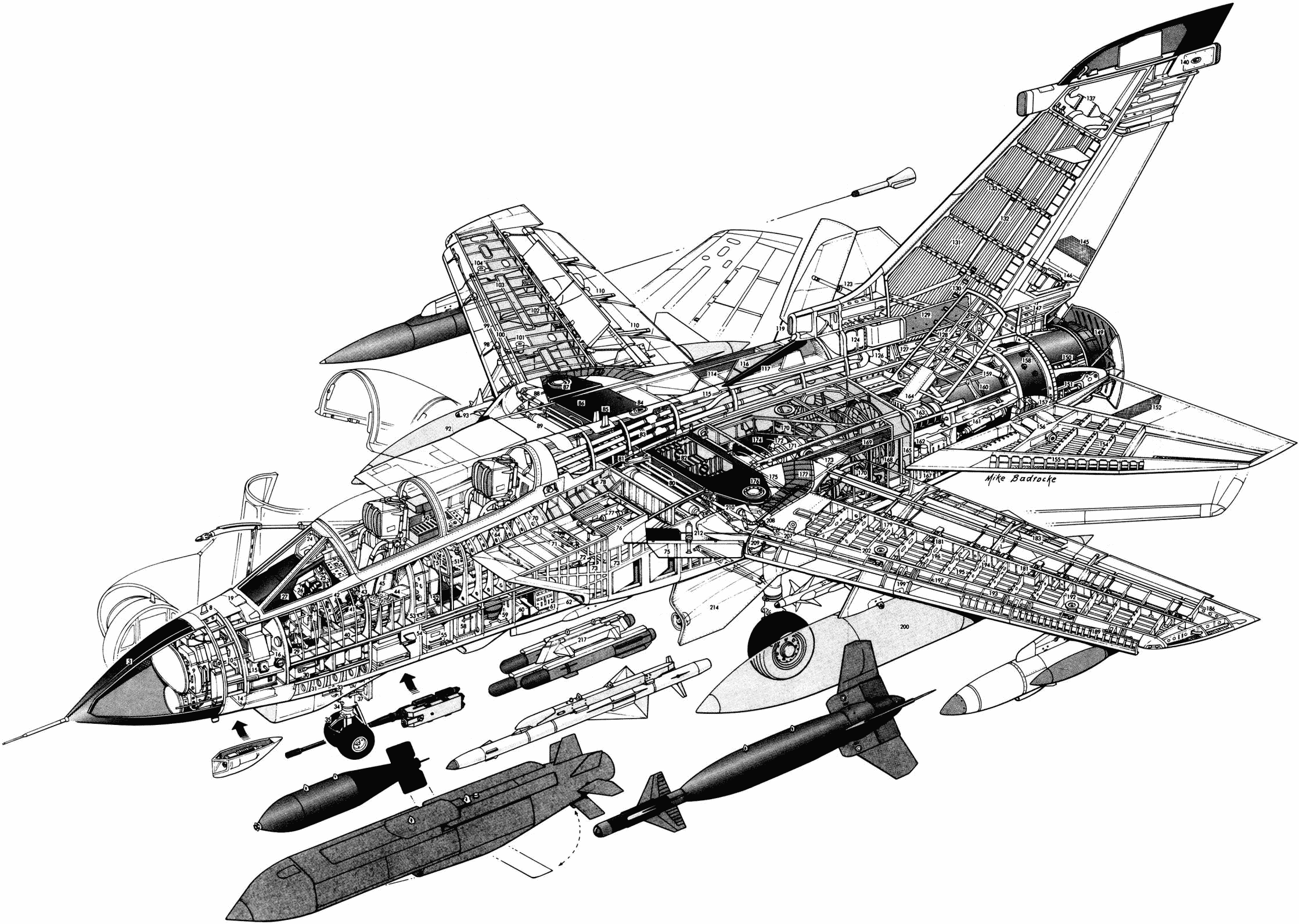 Panavia Tornado ADV cutaway