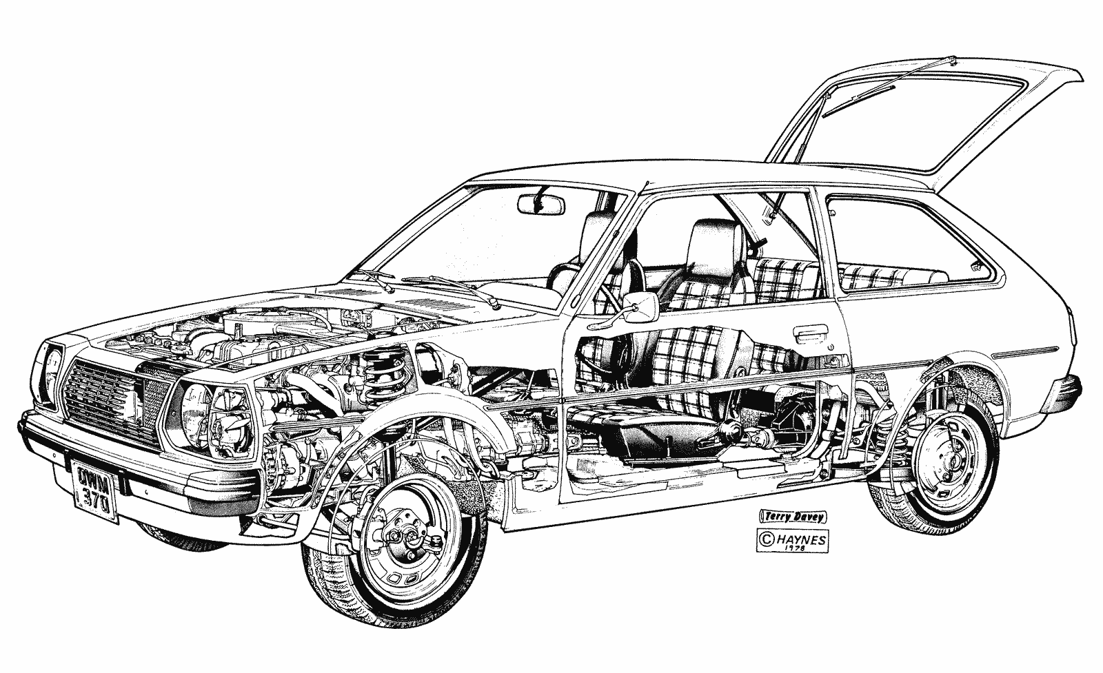 Mazda 323 cutaway
