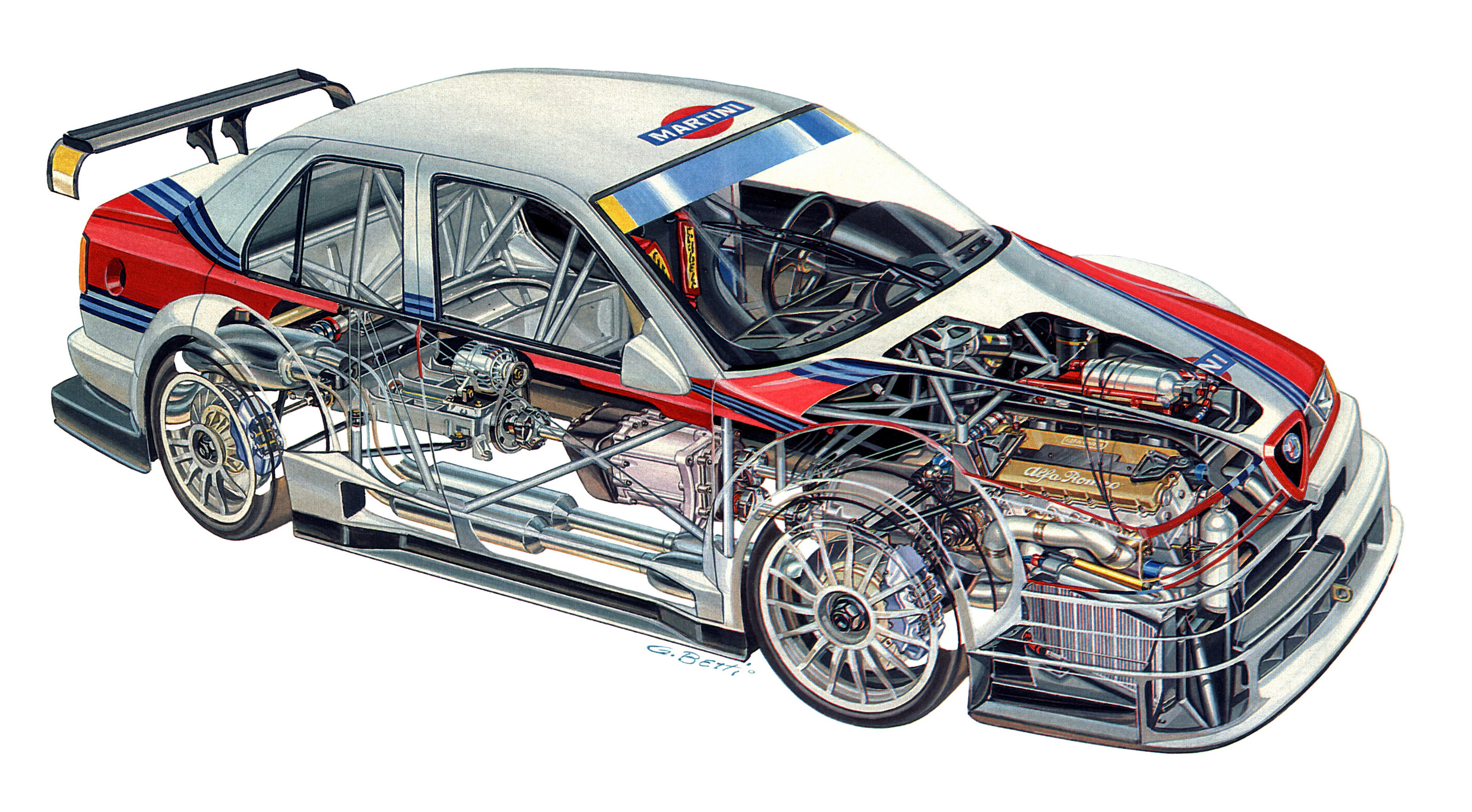 Alfa Romeo 155 V6 cutaway