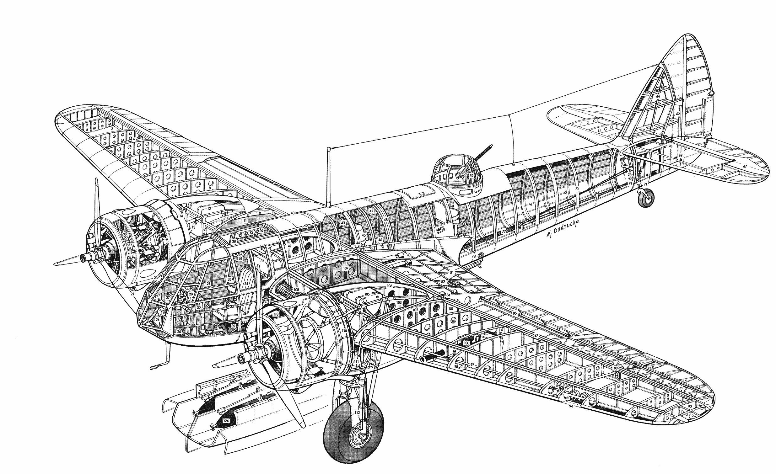 Bristol Blenheim cutaway