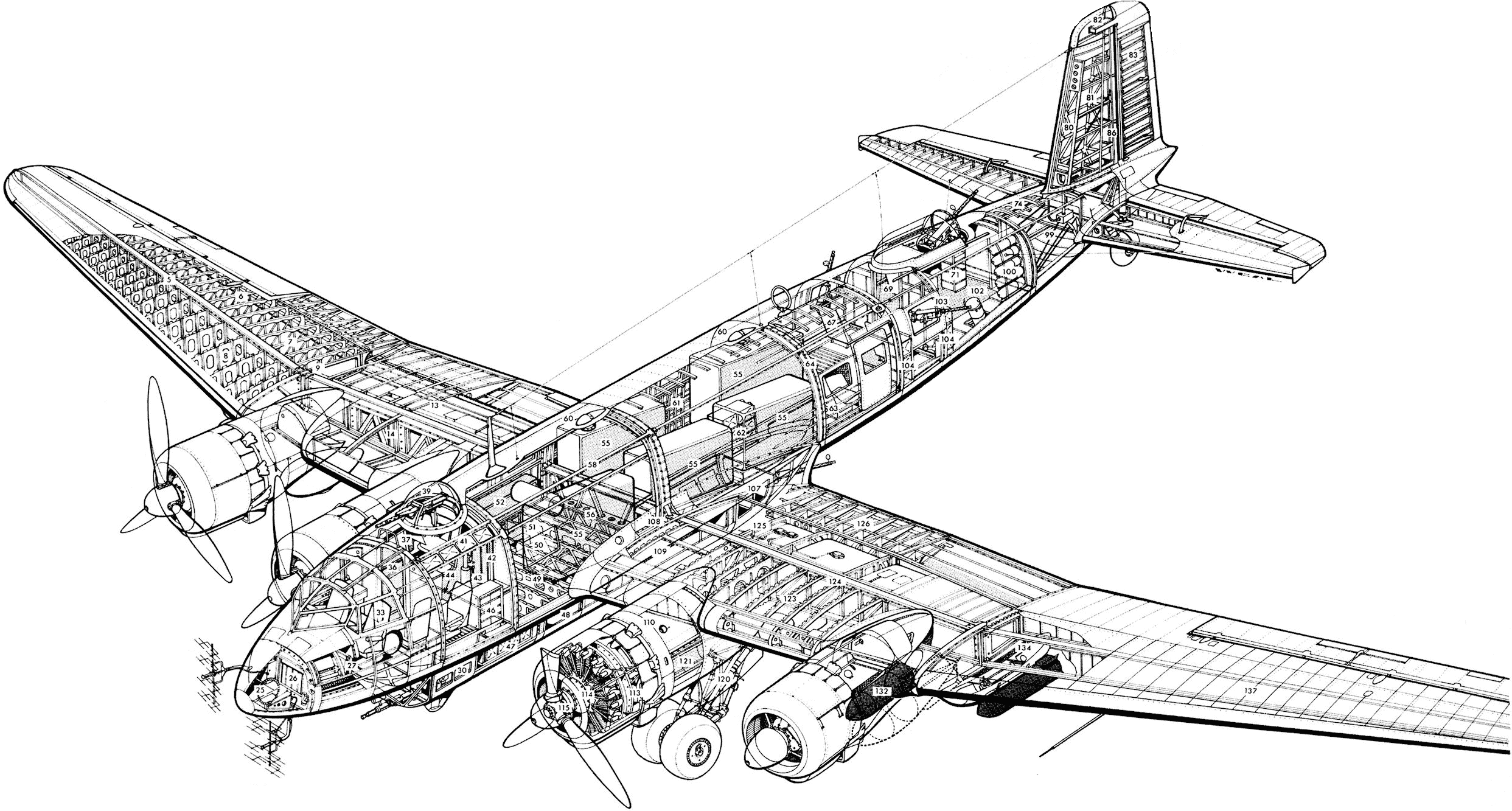 Focke-Wulf Fw 200 Condor cutaway
