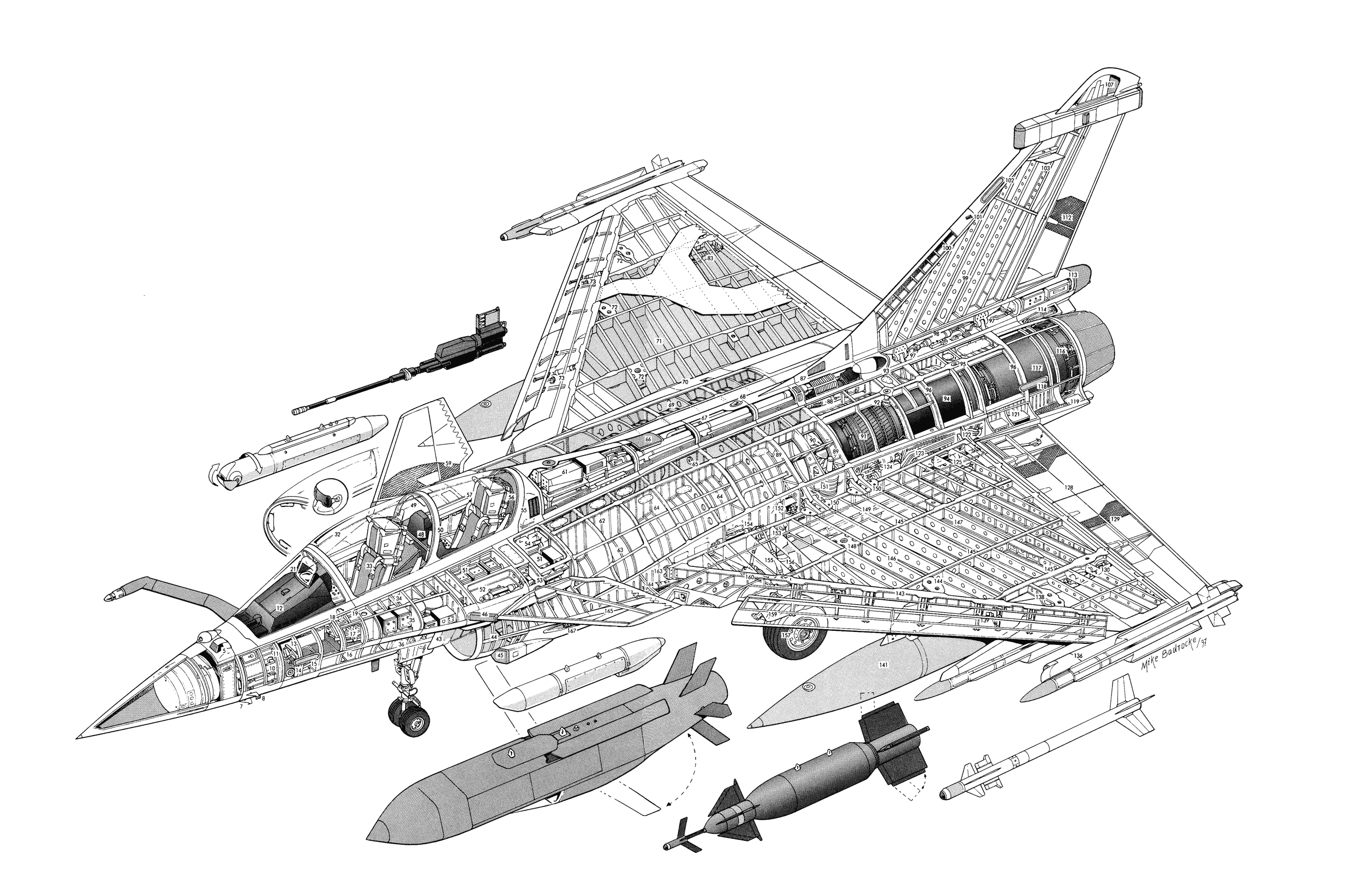 Dassault Rafale cutaway