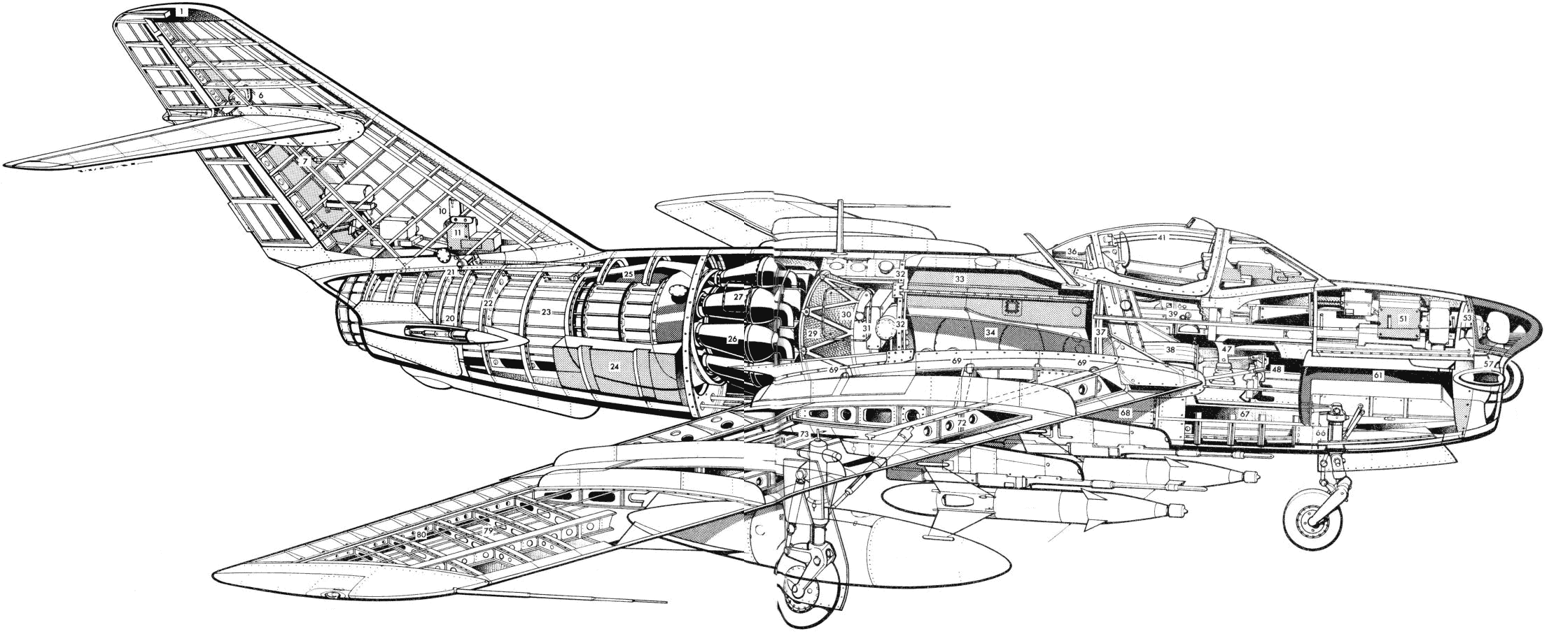 MiG-17 cutaway