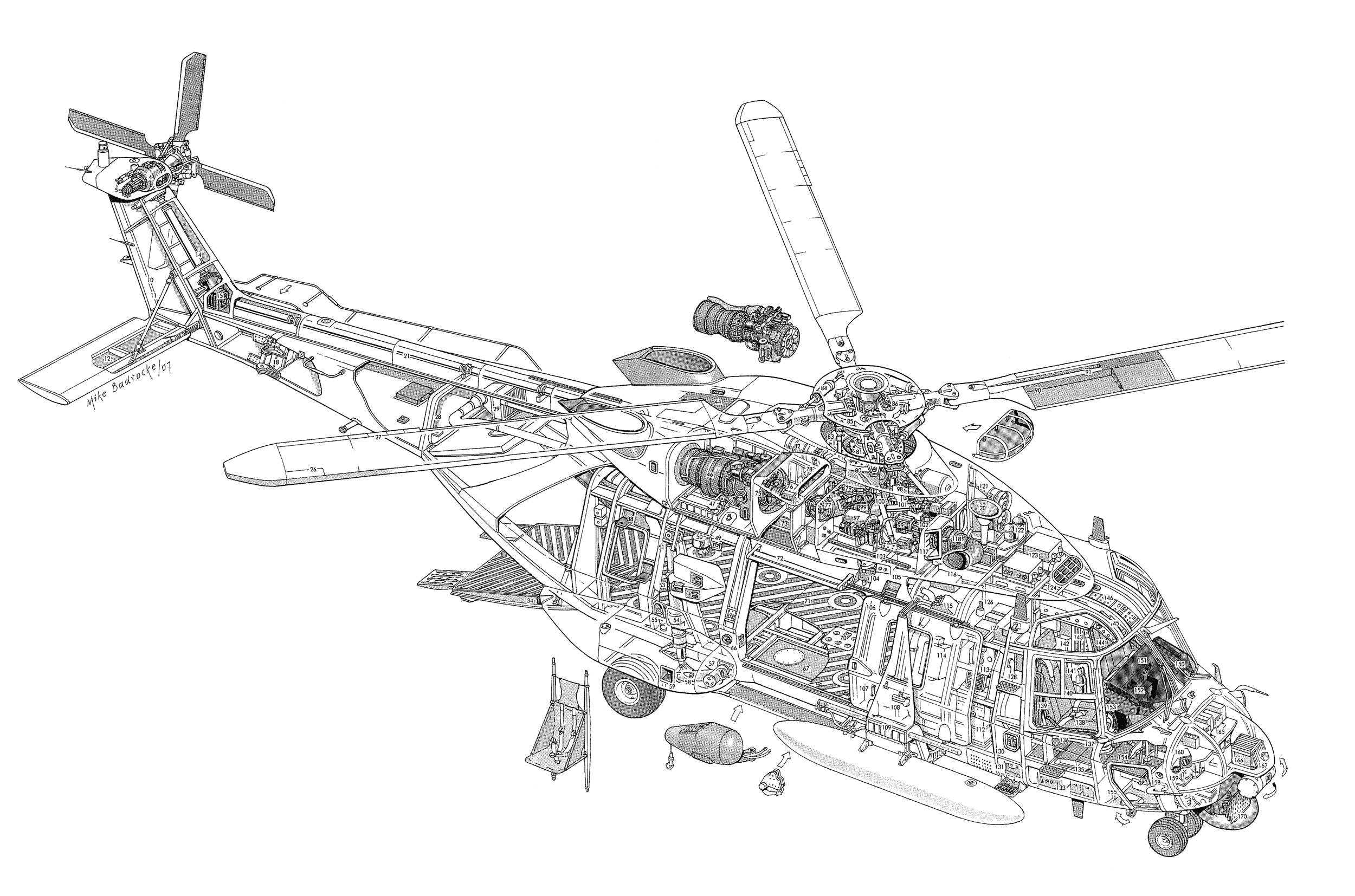 NHIndustries NH90 cutaway