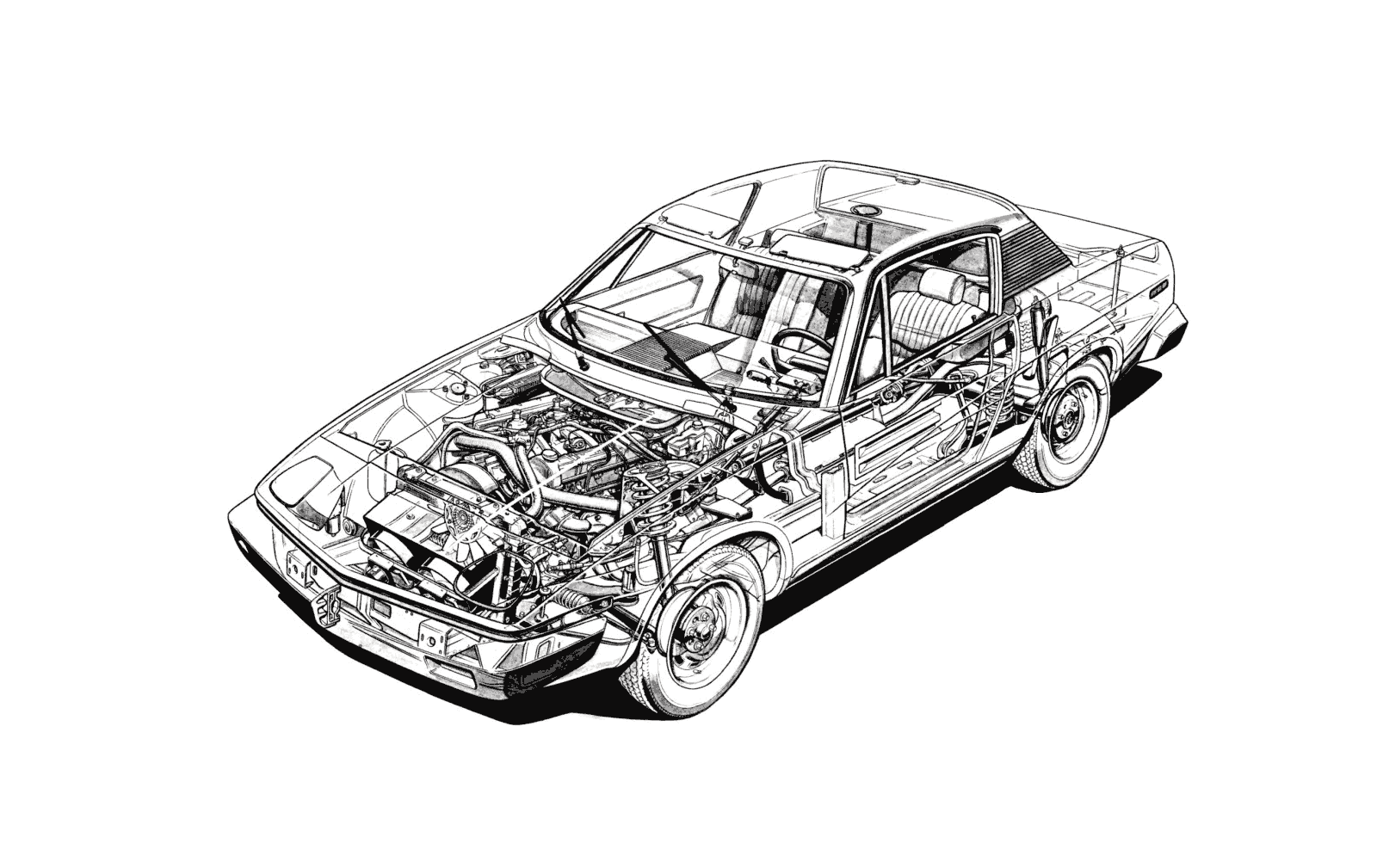 Triumph TR7 cutaway