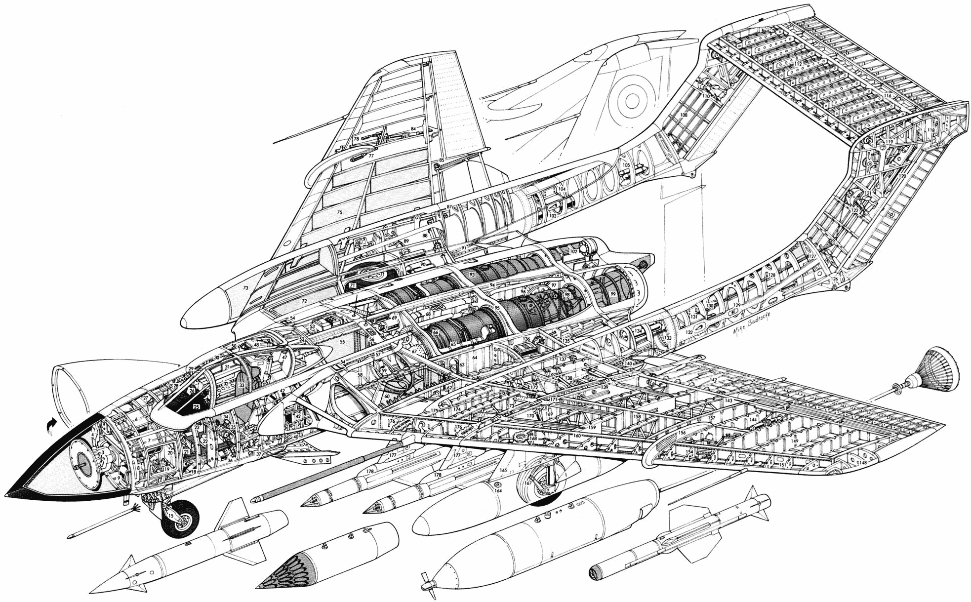 de Havilland Sea Vixen cutaway