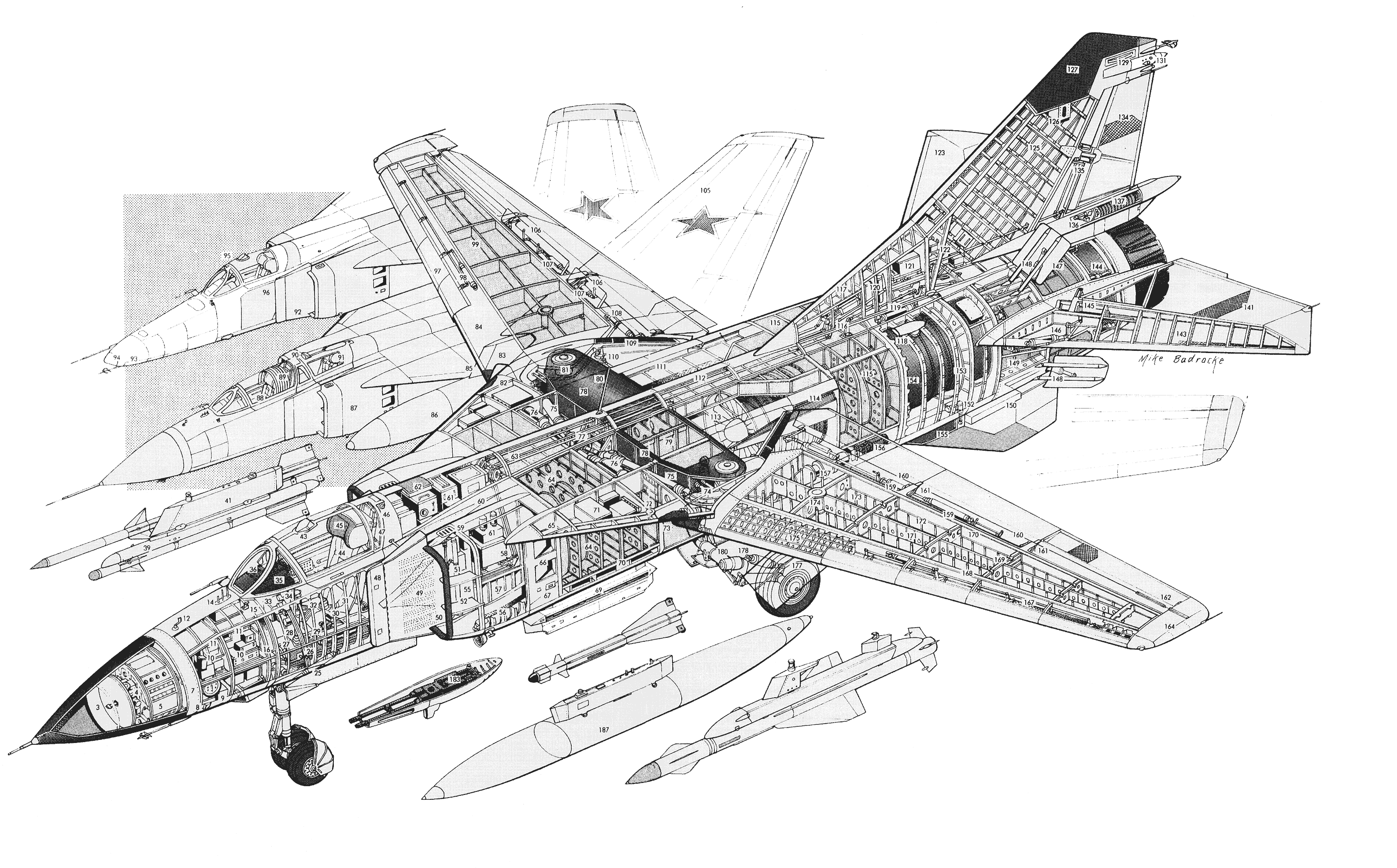 MiG-23 cutaway