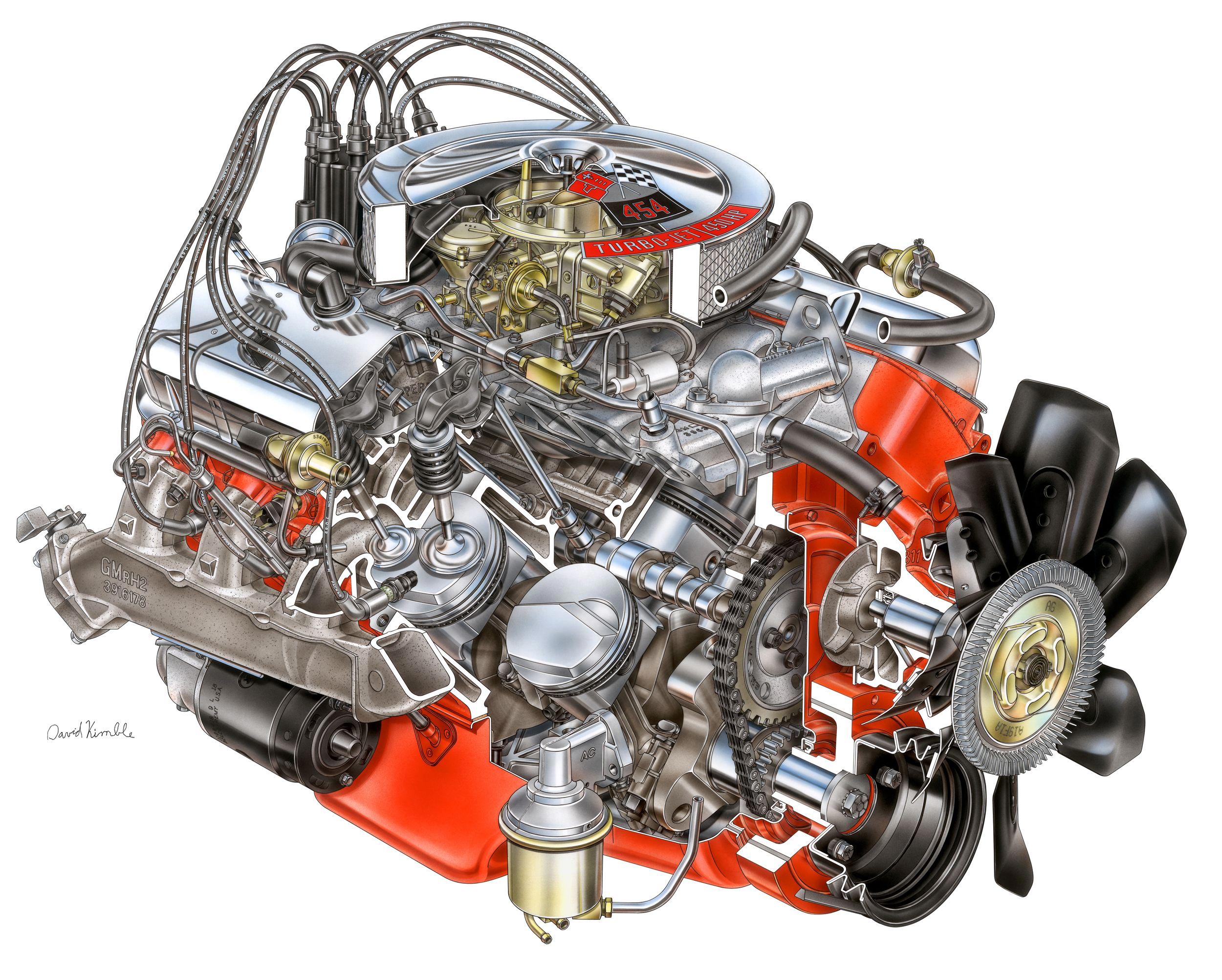 Chevrolet Big Block V8 Engine cutaway