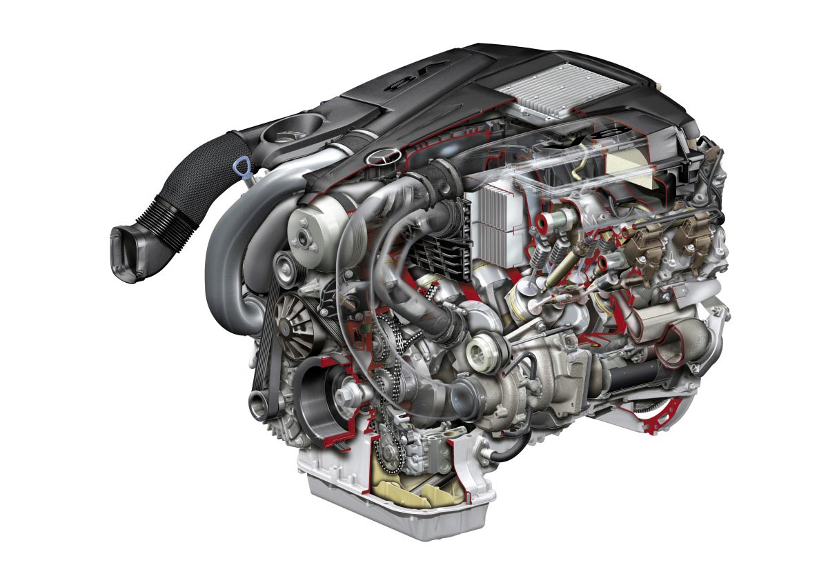 Mercedes-Benz Engine cutaway