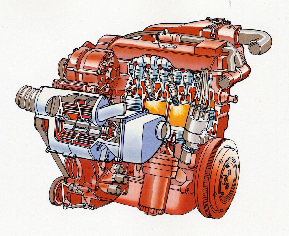 Volkswagen G60 engine cutaway
