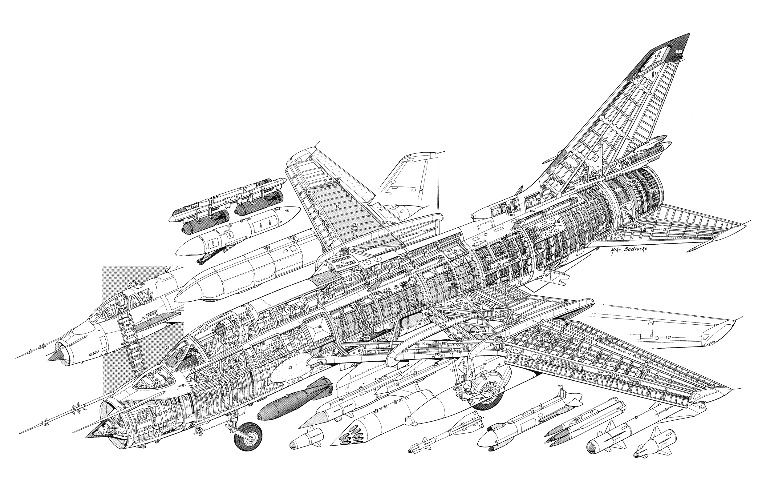 Sukhoi Su-22M cutaway