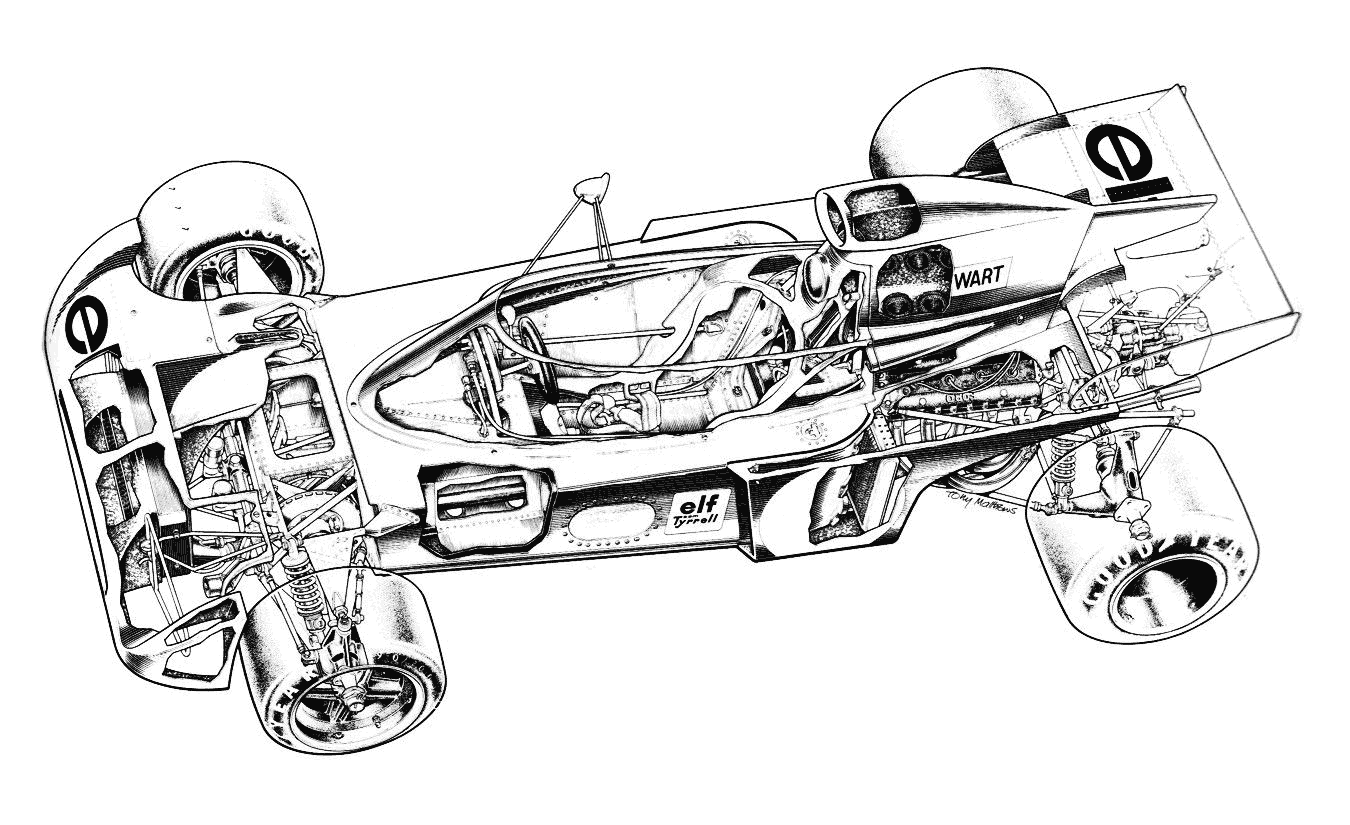 Tyrrell 005 cutaway