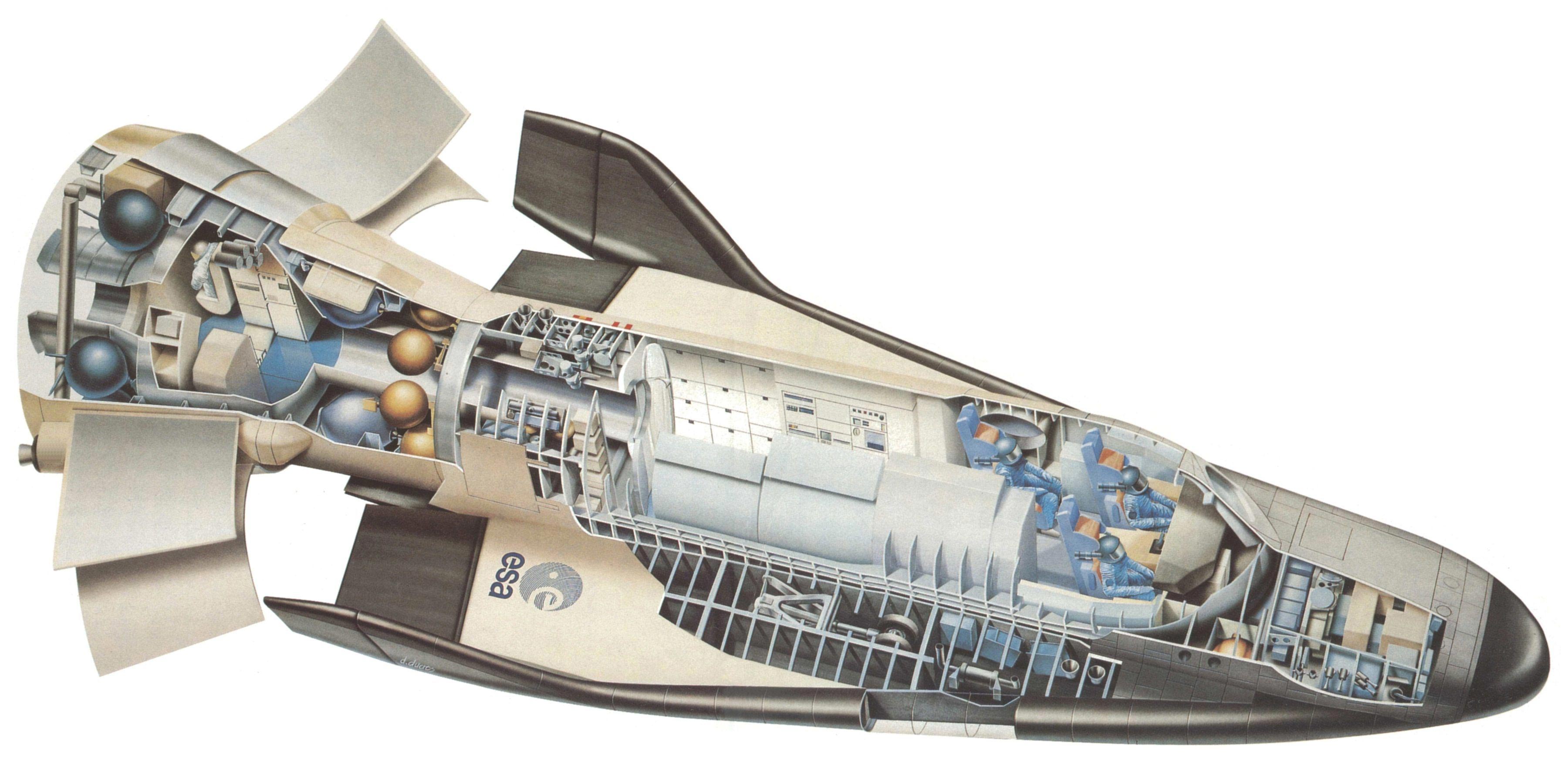 Hermes spaceplane cutaway