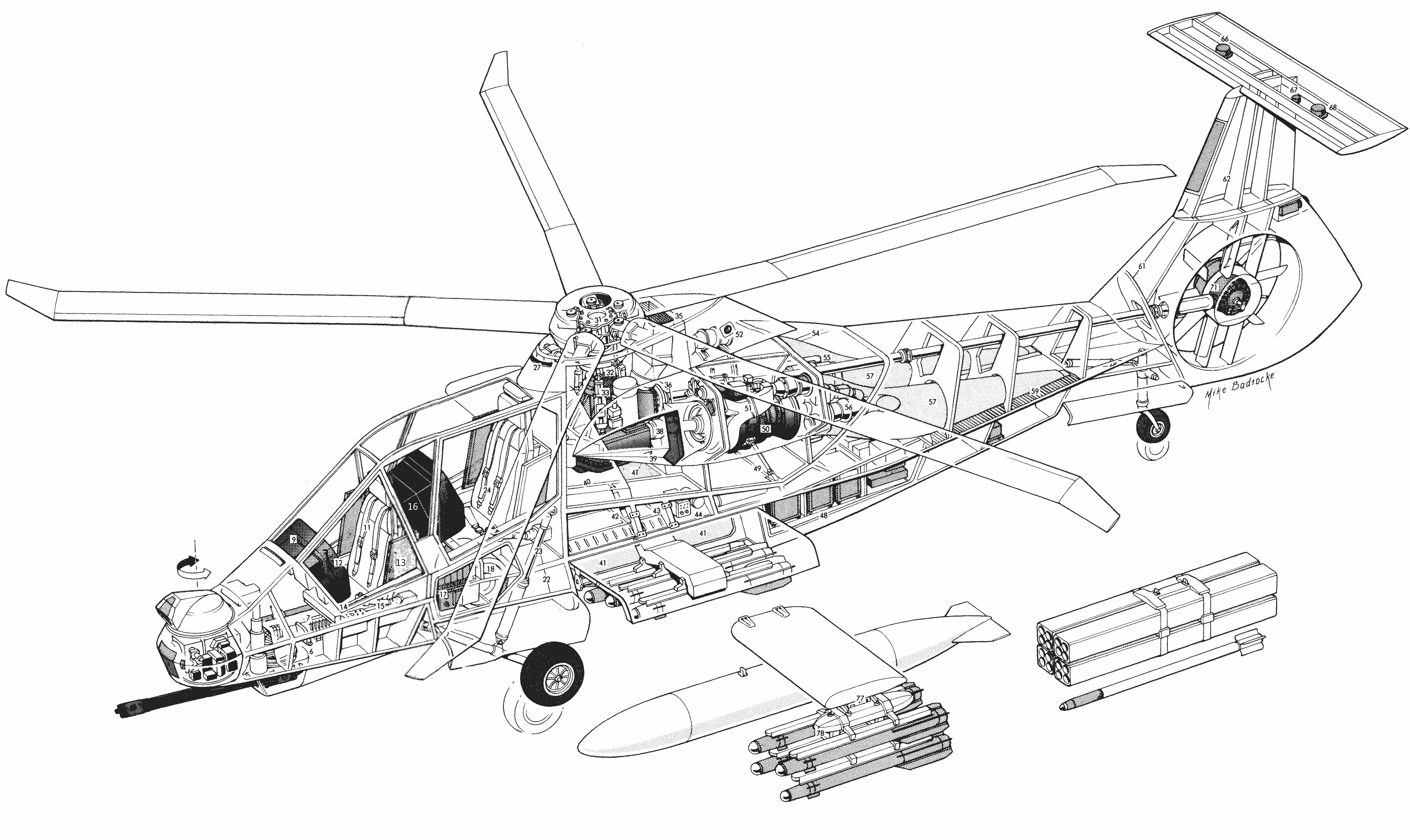RAH-66 Comanche cutaway