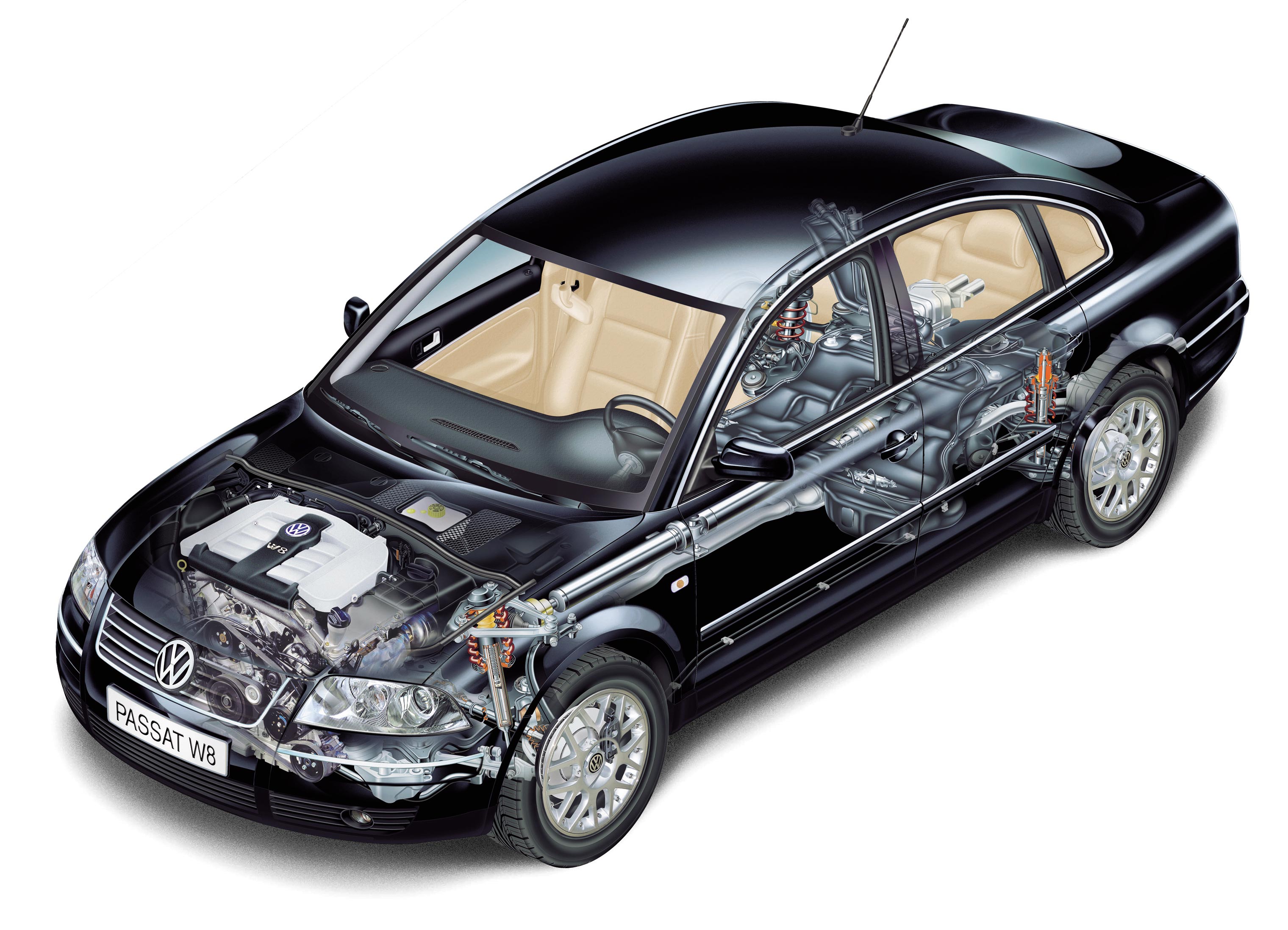 Volkswagen Passat cutaway