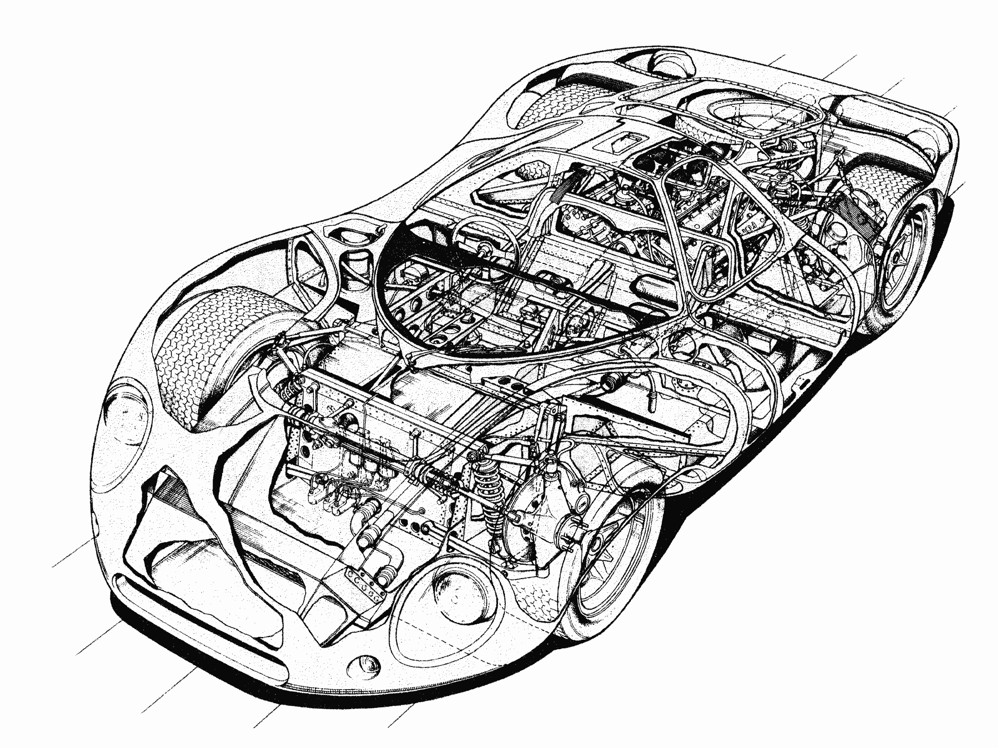 Ford P68 cutaway drawing