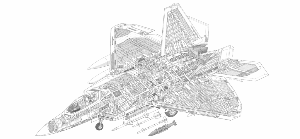 Lockheed Martin Cutaway Drawings in High quality