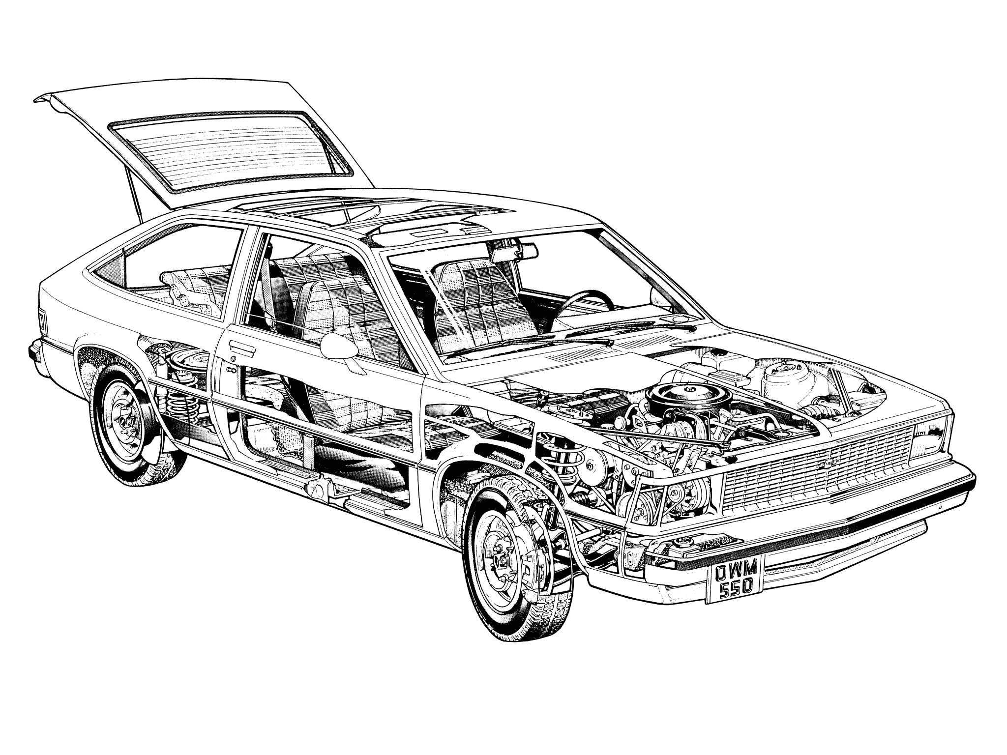 Chevrolet Citation cutaway drawing