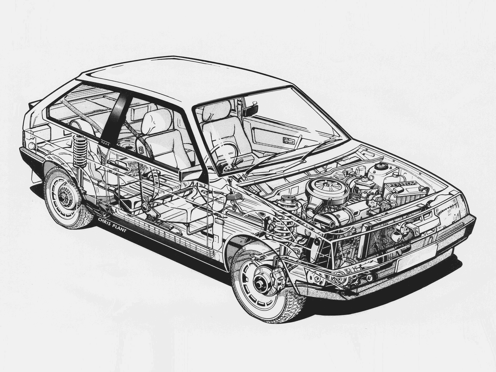 Lada Samara cutaway drawing