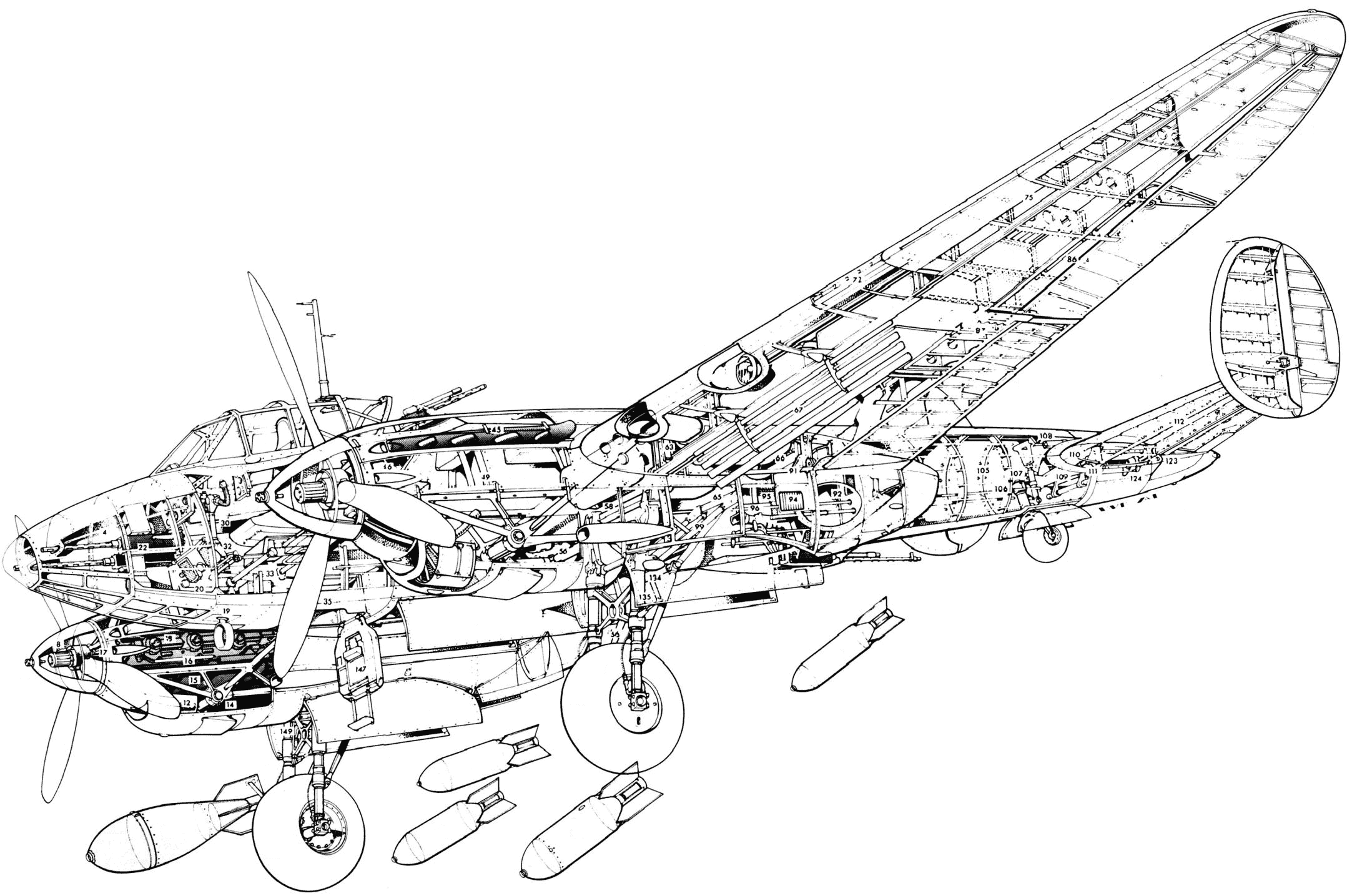 Petlyakov Pe-2 blueprint