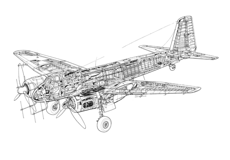 Aircraft Cutaway Drawings in High quality