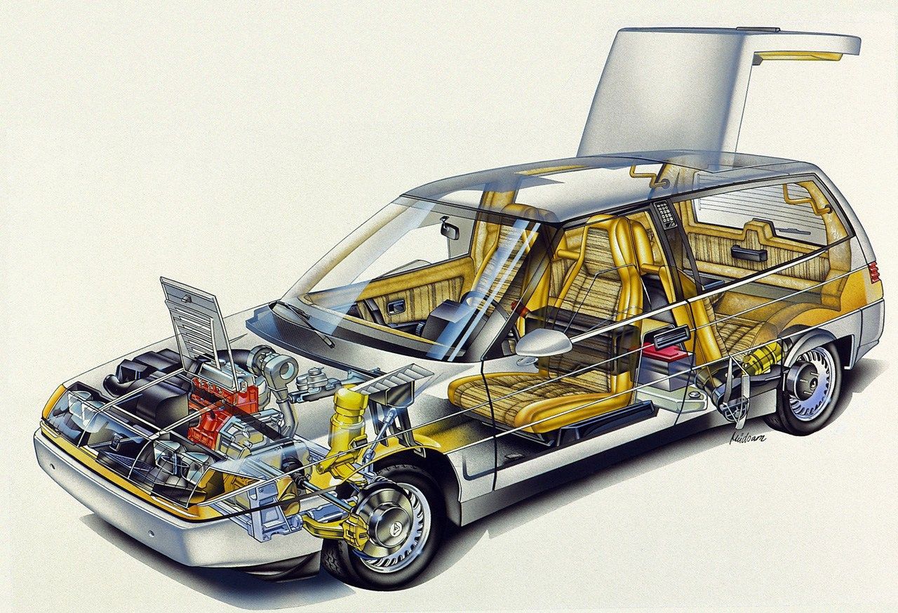 Volvo LCP2000 cutaway drawing