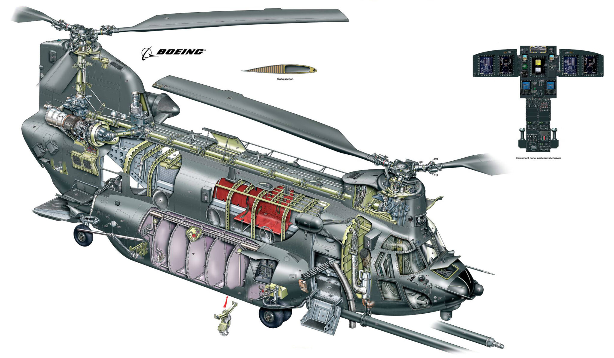 Aircraft Cutaway Drawings In High Quality