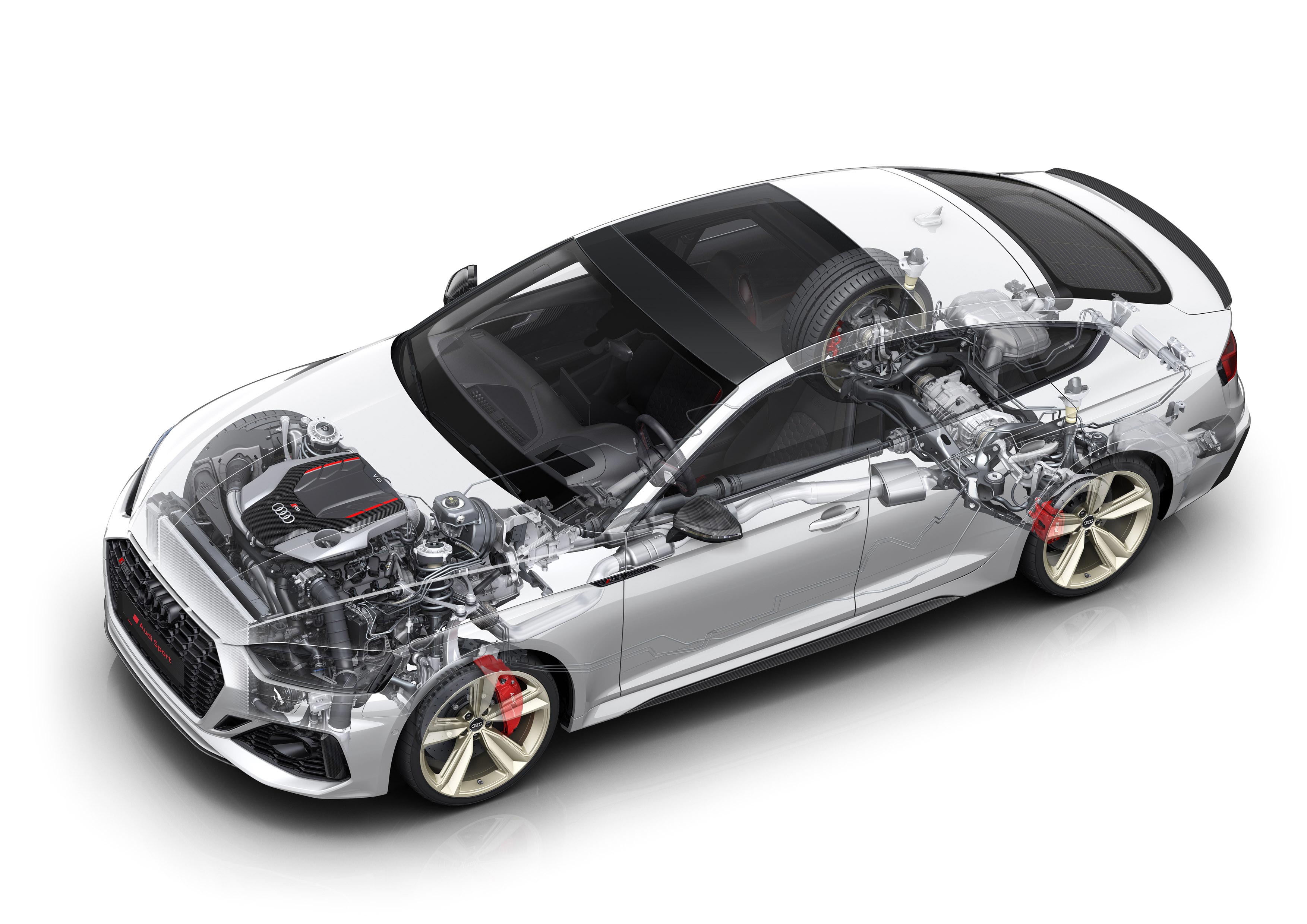Audi RS 5 Sportback cutaway drawing