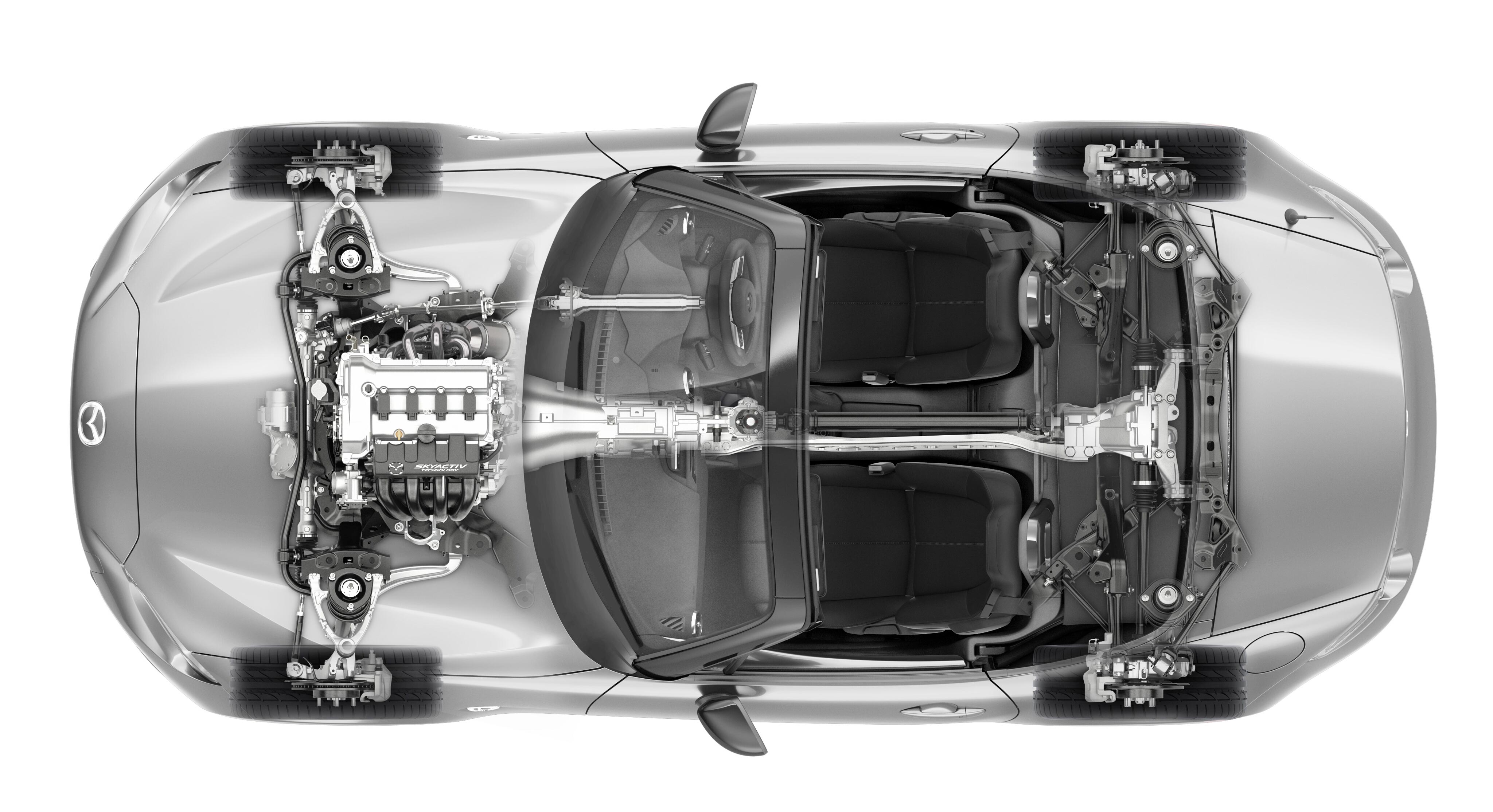 Mazda Roadster cutaway drawing