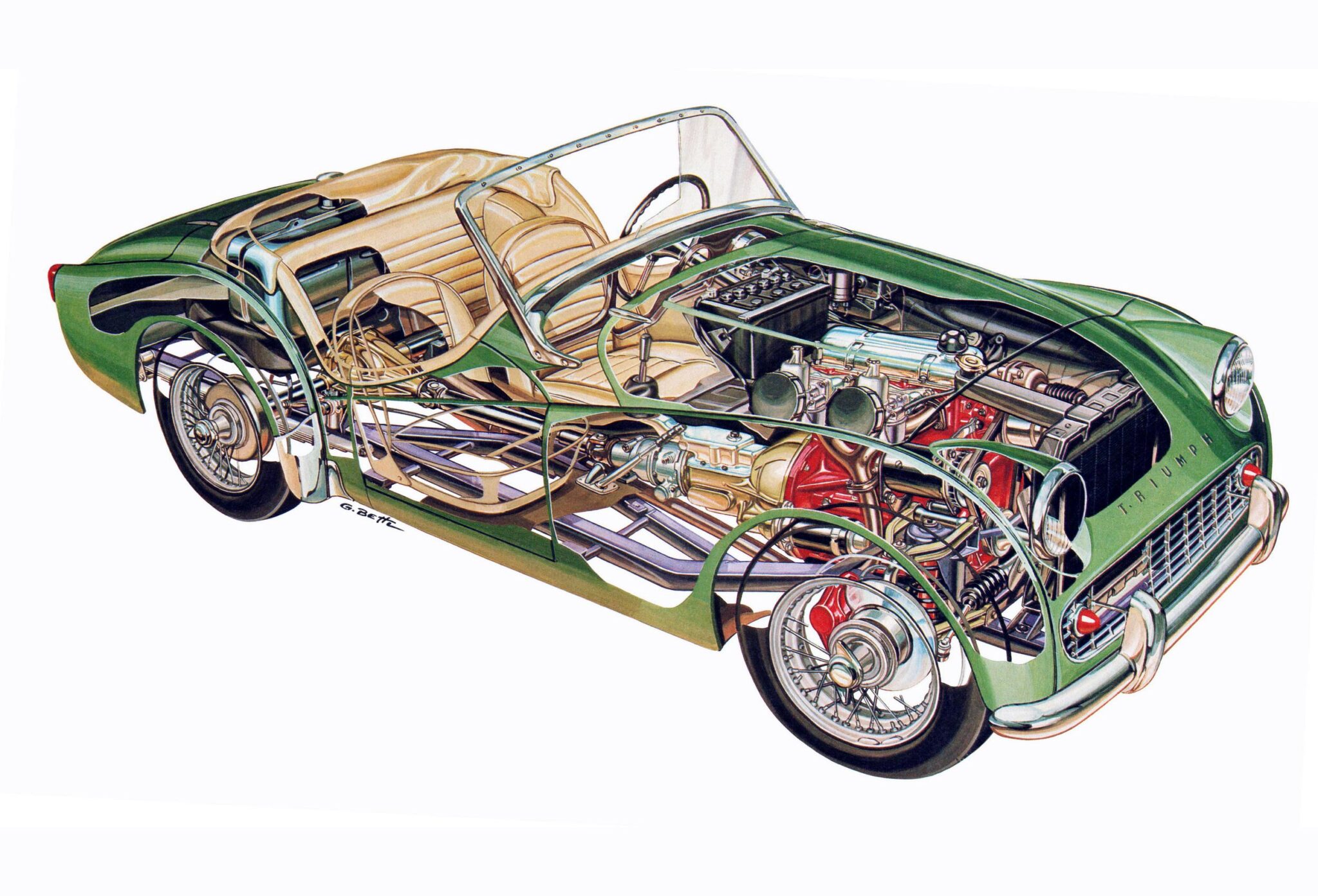 Ferrari 166 Cutaway