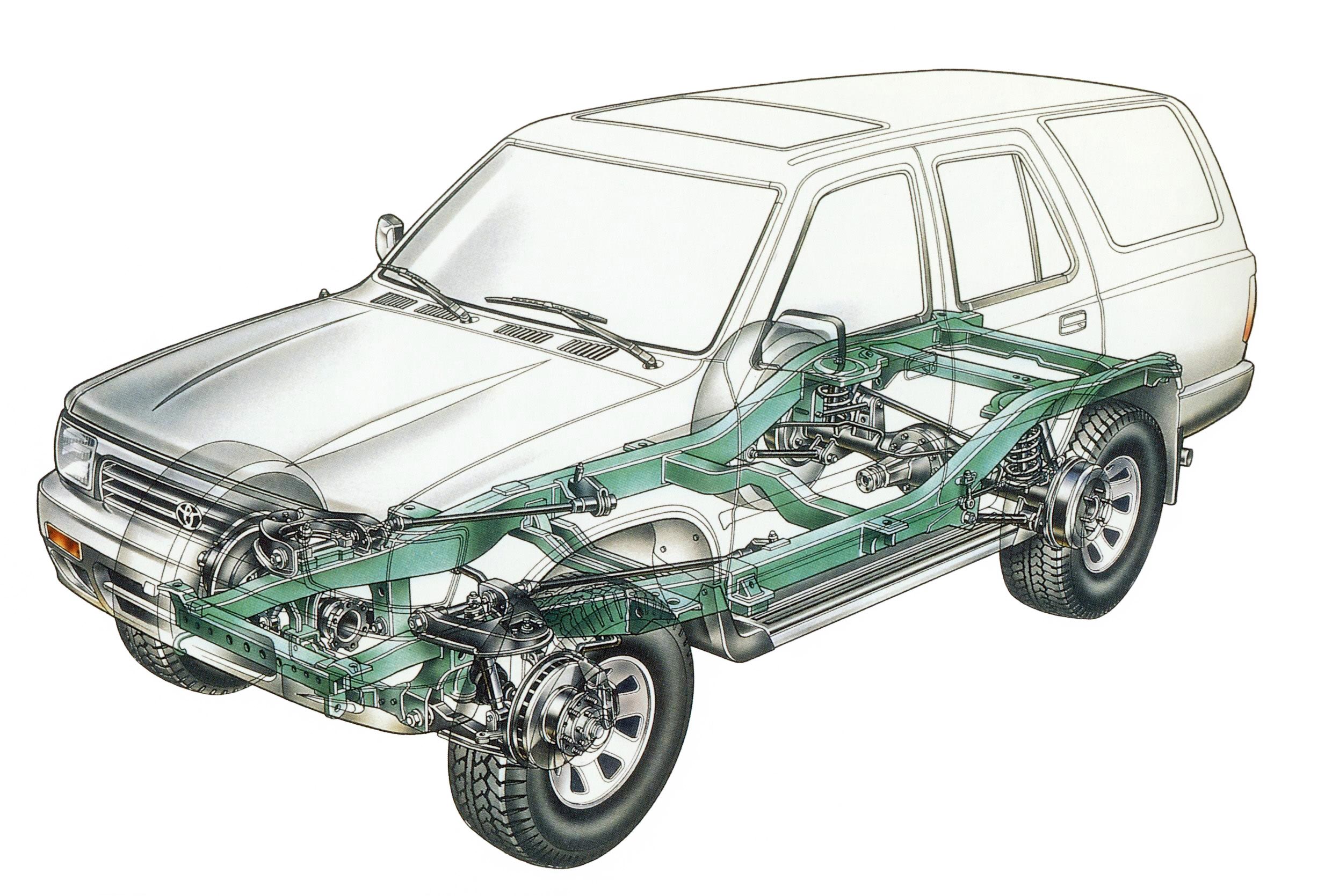 Toyota 4Runner cutaway drawing
